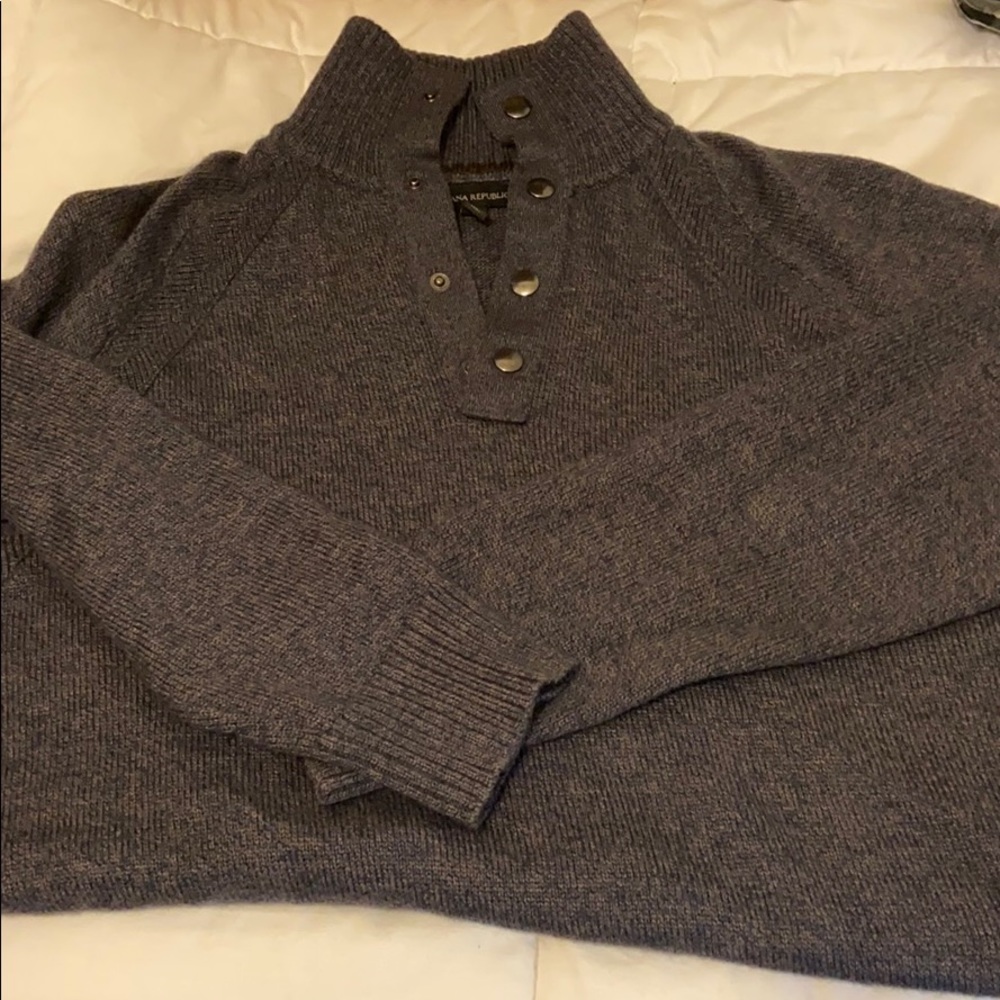 Men’s Banana republic sweater. Navy blue size L